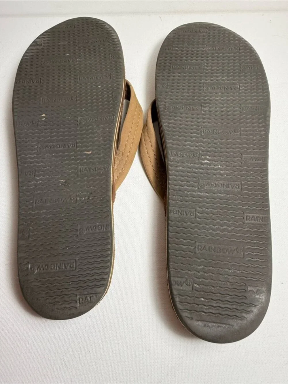 RAINBOW Premier Leather Womens Flip Flops Sz Medium